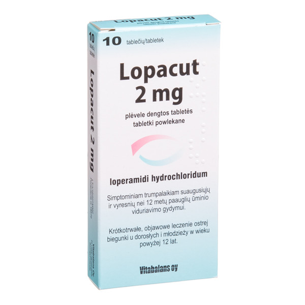 LOPACUT, 2 mg, plėvele dengtos tabletės, N10 paveikslėlis