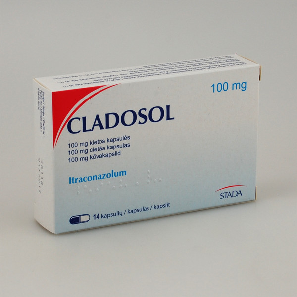 CLADOSOL, 100 mg, kietos kapsulės, N14 paveikslėlis