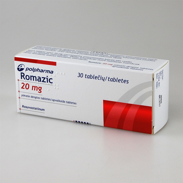 ROMAZIC, 20 mg, plėvele dengtos tabletės, N30 paveikslėlis