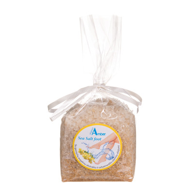 AQUA AMBER, jūros druska kojoms su garstyčių ekstraktu ir arbatmedžio eteriniu aliejumi, 300 g paveikslėlis