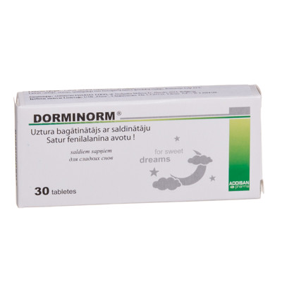 DORMINORM-MELATONINAS, 1 mg, 30 tablečių paveikslėlis