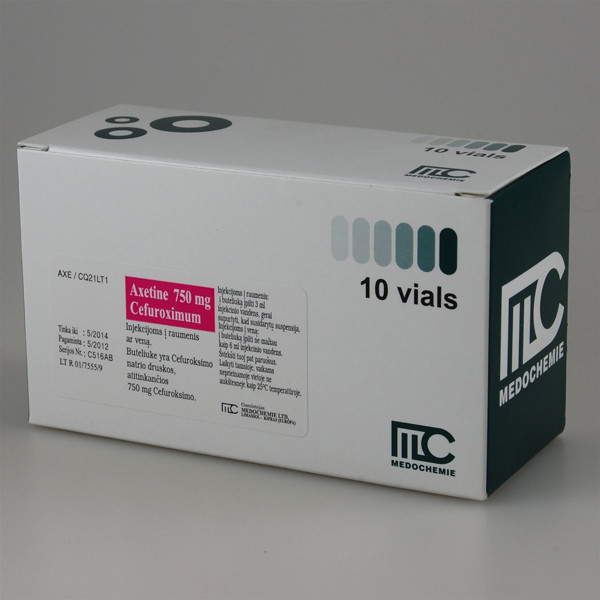 AXETINE, 750 mg, milteliai injekciniam ar infuziniam tirpalui, N10 paveikslėlis