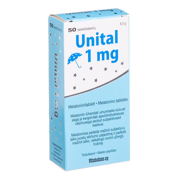 UNITAL, 1 mg, 50 tablečių paveikslėlis