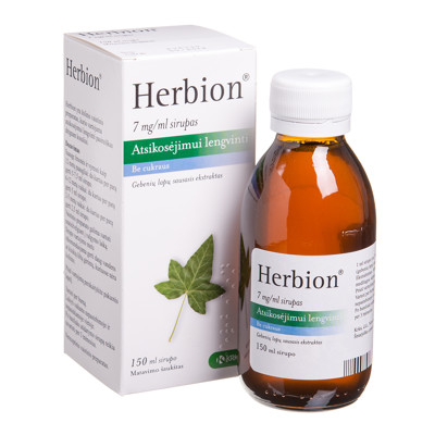 HERBION, 7 mg/ml, sirupas, 150 ml, N1  paveikslėlis