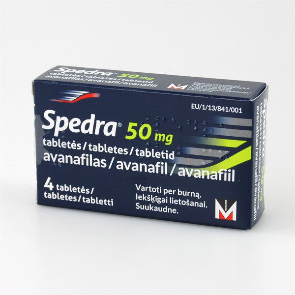 SPEDRA, 50 mg, tabletės, N4 paveikslėlis