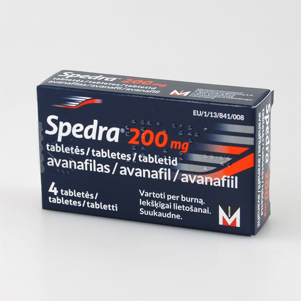 SPEDRA, 200 mg, tabletės, N4 paveikslėlis