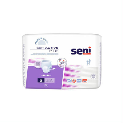 SENI ACTIVE PLUS SMALL, sauskelnės-kelnaitės, 10 vnt. paveikslėlis