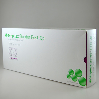 MEPILEX tvarstis BORDER POST-OP, 10 cm x 30 cm, silikoninis, 10 vnt. paveikslėlis