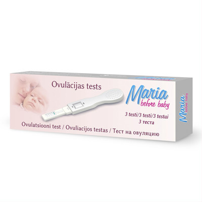 MARIA BEFORE BABY, ovuliacijos nustatymo testas, 3 vnt. paveikslėlis
