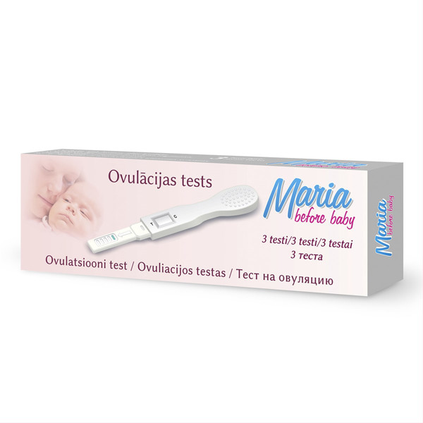 MARIA BEFORE BABY, ovuliacijos nustatymo testas, 3 vnt. paveikslėlis