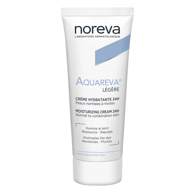 NOREVA AQUAREVA, Lengvos konsistencijos 24 val. drėkinantis kremas , 40 ml paveikslėlis