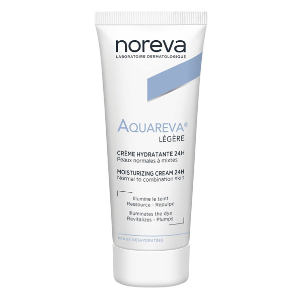 NOREVA AQUAREVA, Lengvos konsistencijos 24 val. drėkinantis kremas , 40 ml paveikslėlis