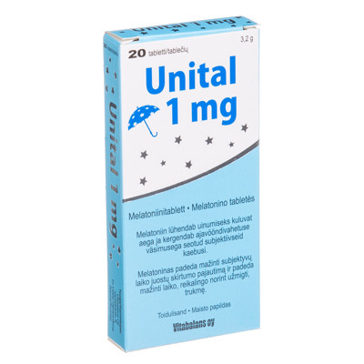UNITAL, 1 mg, 20 tablečių paveikslėlis