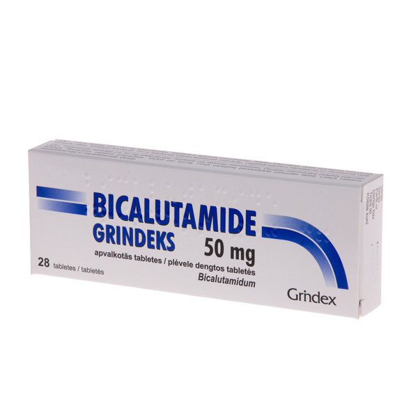 BICALUTAMIDE GRINDEKS, 50 mg, plėvele dengtos tabletės, N28  paveikslėlis
