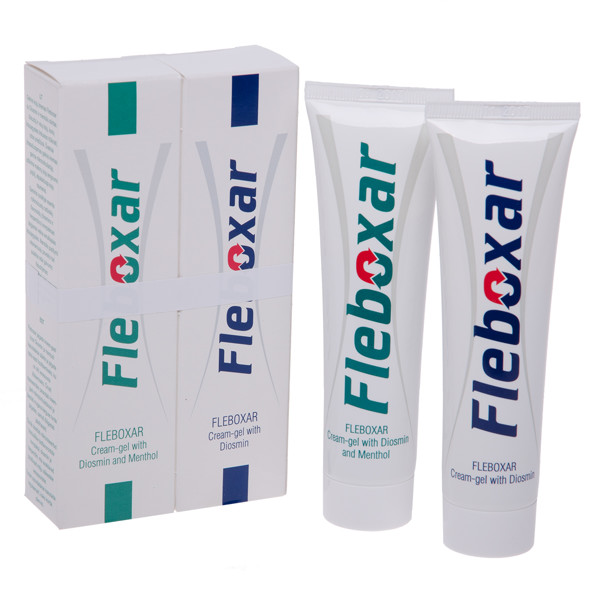 FLEBOXAR, gelinis kojų kremo komplektas, 50 ml + 50 ml paveikslėlis