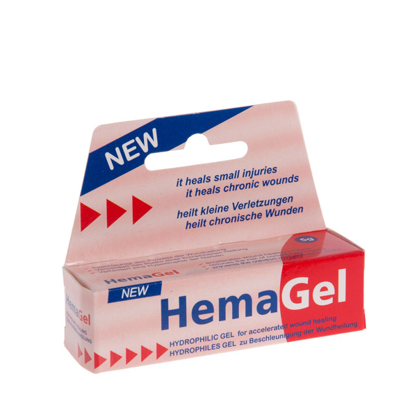 HEMAGEL, hidrofilinis gelis greitesniam žaizdos gijimui, 5 g  paveikslėlis