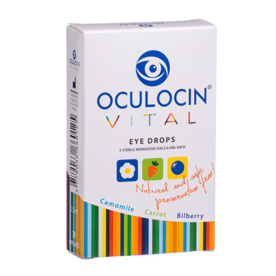 OCULOCIN VITAL, akių lašai, 0,5 ml, 5 vnt. paveikslėlis