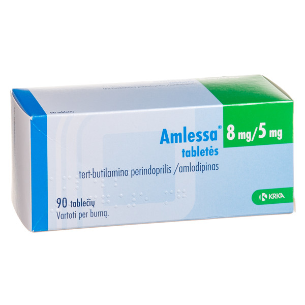 AMLESSA, 8 mg/5 mg, tabletės, N90 paveikslėlis
