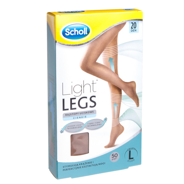 SCHOLL LIGHT LEGS L, kompresinės pėdkelnės, 20 Den, kūno spalvos  paveikslėlis