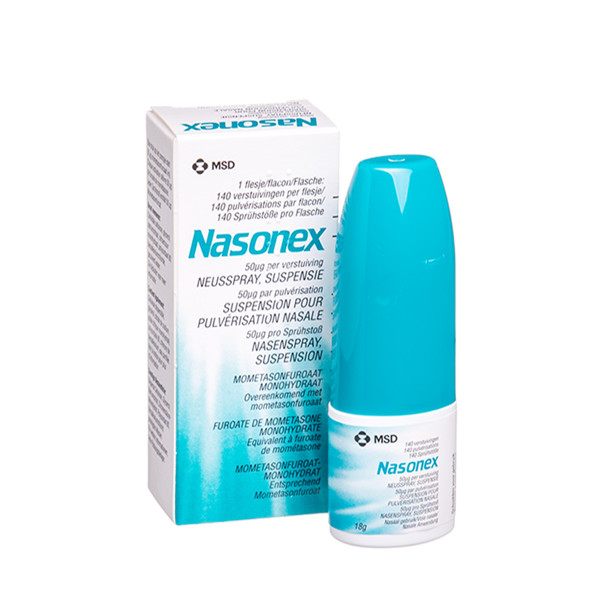 NASONEX, 50 mikrogramų/dozėje, nosies purškalas (suspensija), (l.imp.), 140 dozių, N1 paveikslėlis