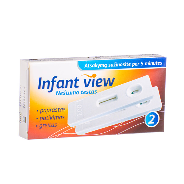 INFANT VIEW, neštumo testas, kasetė, 2 vnt. paveikslėlis