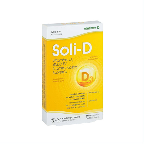 SOLI-D, 20 kramtomųjų tablečių paveikslėlis
