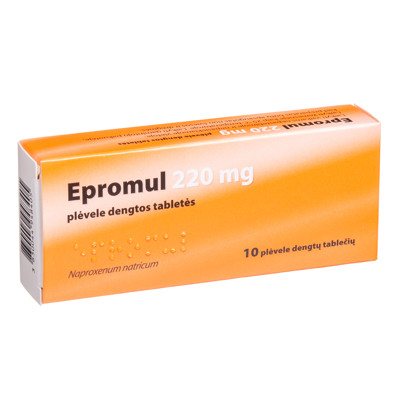 EPROMUL, 220 mg, plėvele dengtos tabletės, N10  paveikslėlis