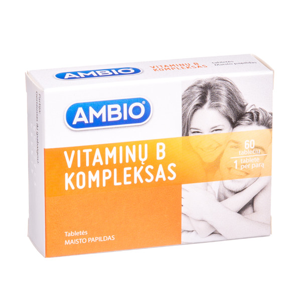AMBIO VITAMINŲ B KOMPLEKSAS, 60 tablečių paveikslėlis