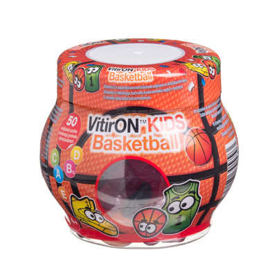VITIRON KIDS BASKETBALL, 50 kramtomųjų guminukų paveikslėlis