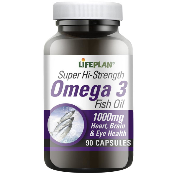 LIFEPLAN OMEGA-3 HI-STRENGHT, 1000 mg, 90 kapsulių paveikslėlis