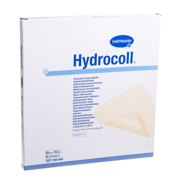 HARTMANN HYDROCOLL, tvarstis, 20 cm x 20 cm, hidrokoloidinis, 10 vnt.  paveikslėlis