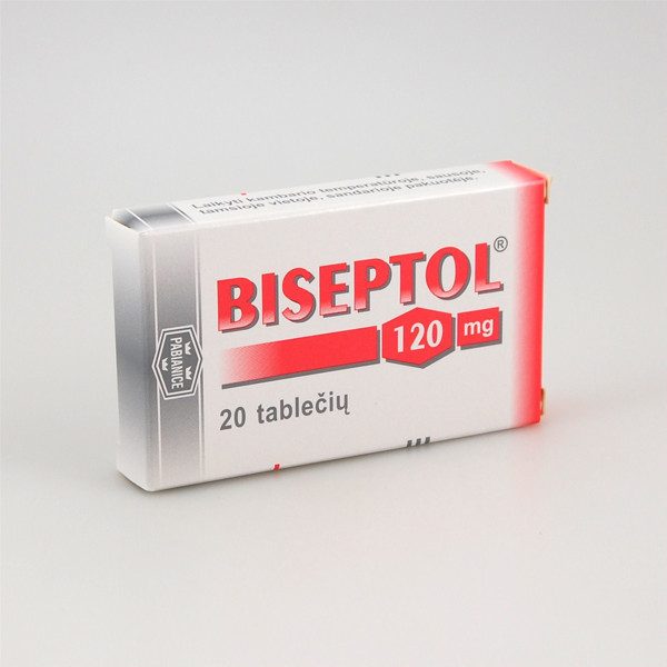 BISEPTOL, 120 mg, tabletės, N20  paveikslėlis