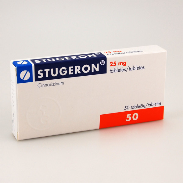 STUGERON, 25 mg, tabletės, N50  paveikslėlis