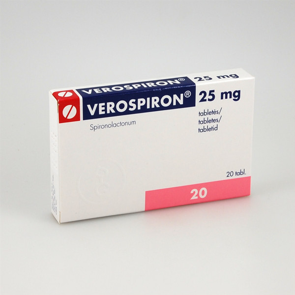 VEROSPIRON, 25 mg, tabletės, N20  paveikslėlis