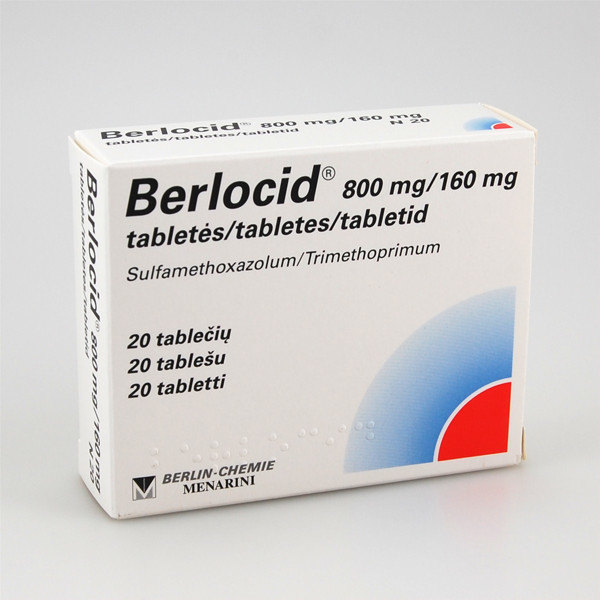 BERLOCID, 800 mg/160 mg, tabletės, N20  paveikslėlis