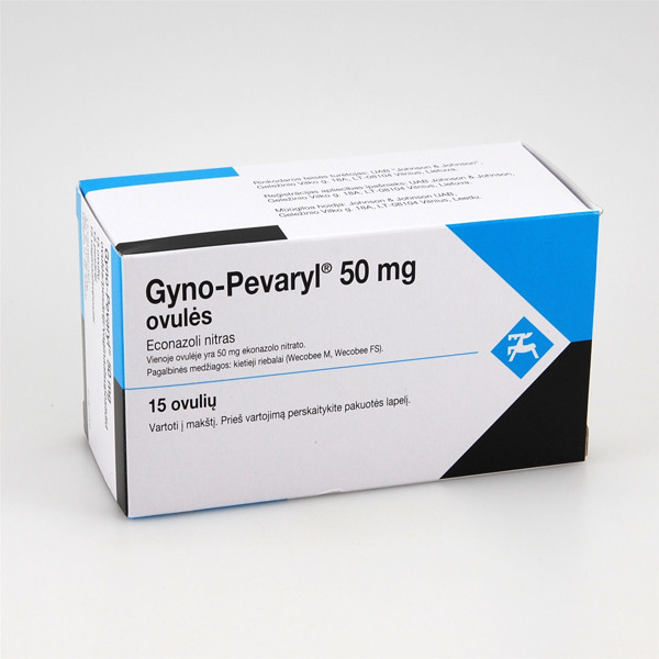 GYNO-PEVARYL, 50 mg, ovulės, N15  paveikslėlis