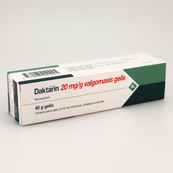 DAKTARIN, 20 mg/g, valgomasis gelis, 40 g  paveikslėlis