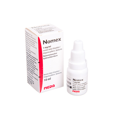 NOMEX, 1 mg/ml, nosies lašai (tirpalas), 10 ml  paveikslėlis