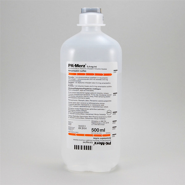 PK-MERZ, 0,4 mg/ml, infuzinis tirpalas, 500 ml paveikslėlis