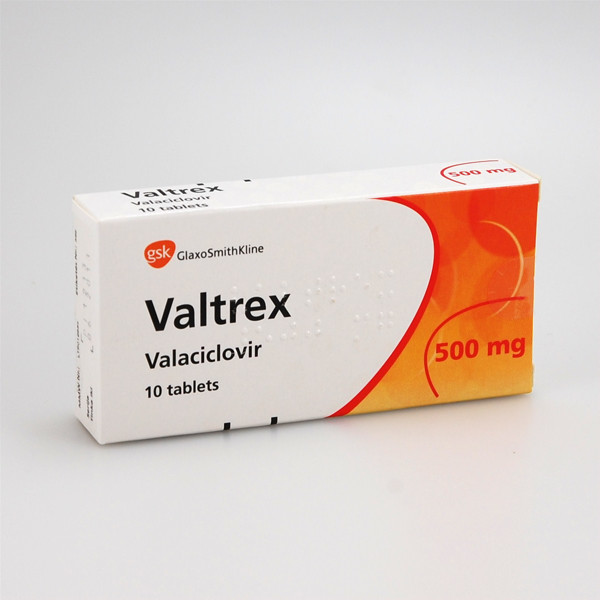 VALTREX, 500 mg, plėvele dengtos tabletės, N10  paveikslėlis