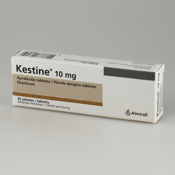 KESTINE, 10 mg, plėvele dengtos tabletės, N30  paveikslėlis