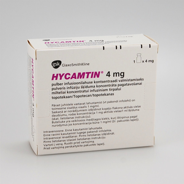 HYCAMTIN, 4 mg, milteliai infuzinio tirpalo koncentratui, N1  paveikslėlis