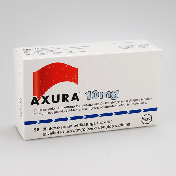 AXURA, 10 mg, plėvele dengtos tabletės, N56  paveikslėlis