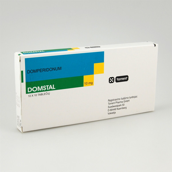 DOMSTAL, 10 mg, tabletės, N100  paveikslėlis