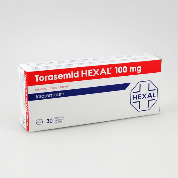 TORASEMIDE HEXAL, 100 mg, tabletės, N30  paveikslėlis