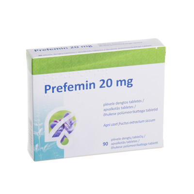 PREFEMIN, 20 mg, plėvele dengtos tabletės, N90  paveikslėlis