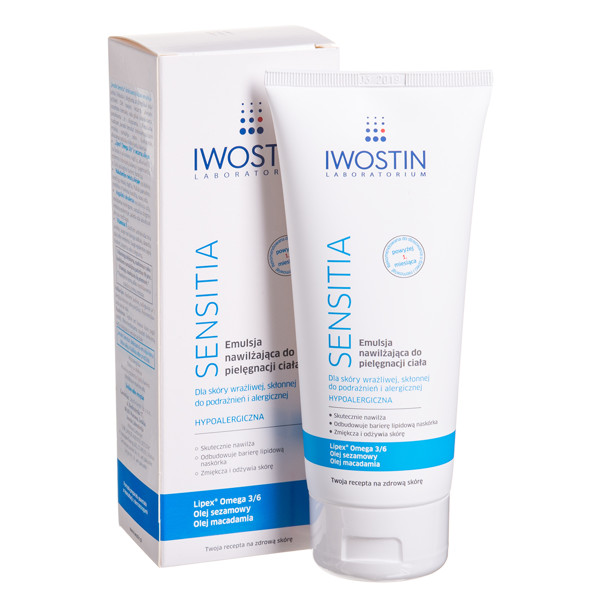 IWOSTIN SENSITIA, drėkinamoji emulsija, 200 ml paveikslėlis