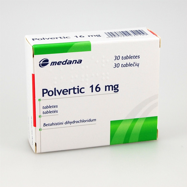 POLVERTIC, 16 mg, tabletės, N30  paveikslėlis