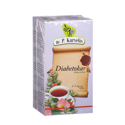 DR. P. KARVELIS DIABETOKAR, žolelių arbata, 1 g, 25 vnt. paveikslėlis