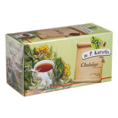 DR. P. KARVELIS CHOLOKAR, žolelių arbata, 1 g, 25 vnt. paveikslėlis